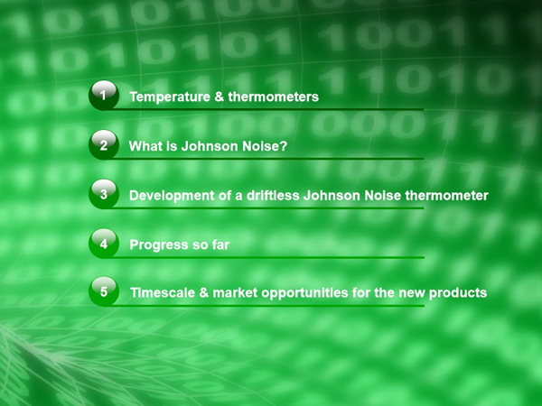 Johnson noise thermometer - slide 2